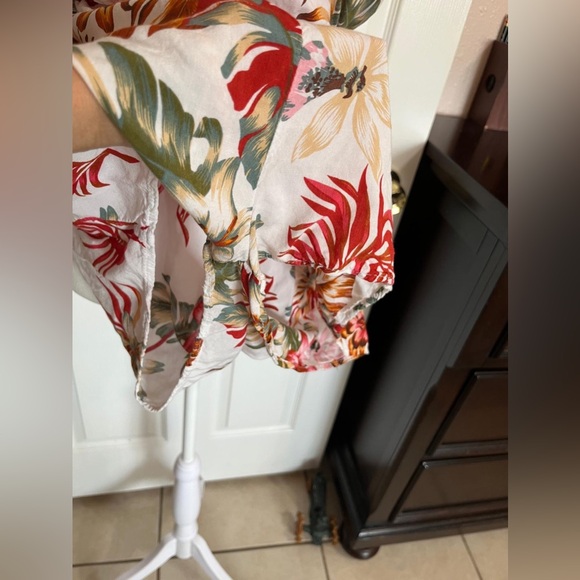 💙SHEIN Women Floral Print Cami Romper white green red and Pink - Picture 6 of 12